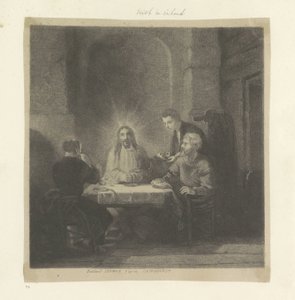 Maaltijd te Emmaüs door Ferdinand Lehman