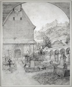 Sint-Pietersbegraafplaats in Salzburg, Oostenrijk ... door Ferdinand Olivier