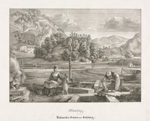 Zeven uitzichten in Salzburg en Berchtesgaden: Maandag: Rosenecker-tuin Salzburg, 1823