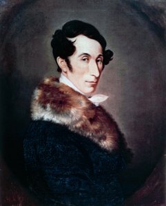 Portret van de Duitse componist, dirigent en pianist Carl Maria von Weber door Ferdinand Schimon
