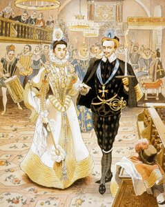 Franse koning Henri III en de fakkeldans