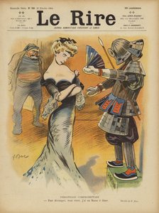 Satire op de relaties van Frankrijk met Japan naarmate de spanningen tussen Japan en Frankrijk toenamen