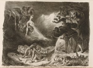 Illustratie bij Goethes Faust, 1828 door Ferdinand Victor Eugene Delacroix