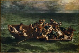De schipbreuk van Don Juan Don Juan ... door Ferdinand Victor Eugene Delacroix