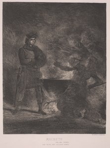 Macbeth door Ferdinand Victor Eugene Delacroix