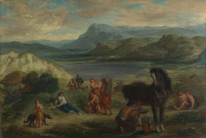 Ovidius bij de Skythen. 1859