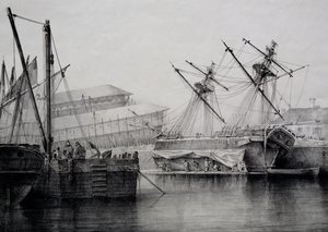 Brik, lithografie door Ferdinand Perrot door Ferdinand Victor Perrot