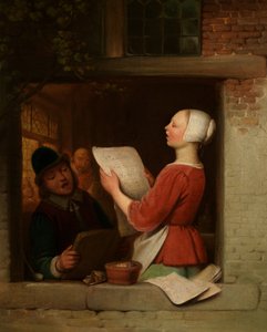 De zangers door Ferdinand de Braekeleer