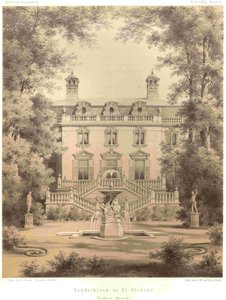 Berlijn Jagdschloss Glienicke vooraanzicht door Ferdinand von Arnim