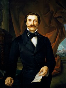 Graaf Carlo Coronini door Ferdinando Bassi (1819-1883)