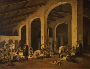 Vrijwillige Toscaanse kunstenaars in de kazerne van Modena