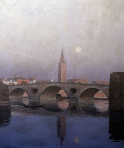 Le Pont Neuf in Toulouse, begin 20e eeuw