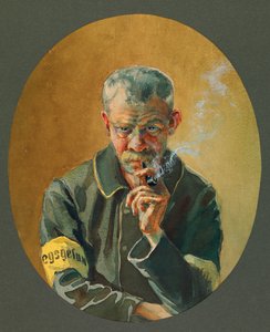 Een burgergevangene uit Noord-Frankrijk, Gustrow door Fernand Barbier