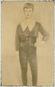 Prins Leopold van België, Hertog van Brabant, 1913 door Fernand Khnopff