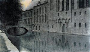 Souvenir de Flandre. Een kanaal, 1904 door Fernand Khnopff