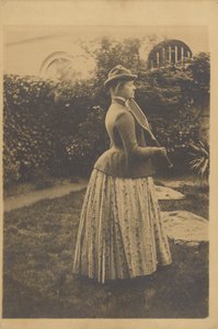Vrouw met een tennisracket, studie voor 