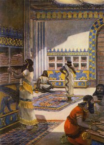 De beroemde bibliotheek van koning Ashur-bani-pal in Nineveh