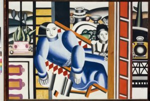 Vrouw met kind door Fernand Leger