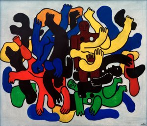 Zwarte duikers door Fernand Leger