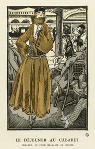 Le Dejeuner au Cabaret, pub. 1921 door Fernand Siméon