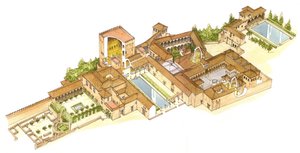 Alhambra, Granada, Spanje. Koninklijke paleizen door Fernando Aznar Cenamor