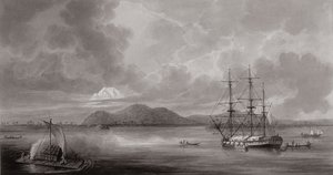 Uitzicht op Rio de Manila (lithografie)