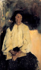 Portret van een oude dame