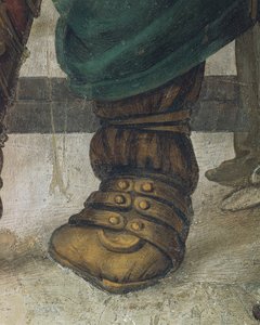 Sint Filippus verdrijft draak uit tempel van Hieropolis (detail) door Filippino Lippi