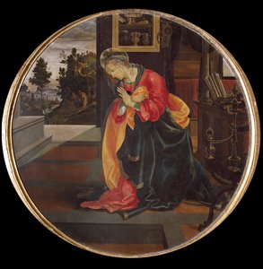 De Annunciatie (detail) door Filippino Lippi
