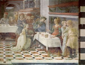 Het feest van Herodes, 1452-64 door Filippino Lippi