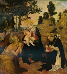 De Maagd en het Kind met de Heiligen Hiëronymus en Dominicus, ca. 1485, 1911