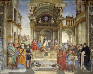 Triomf van Sint Thomas van Aquino over ketters (fresco)