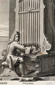 Man die het orgel bespeelt door Filippo Bonanni