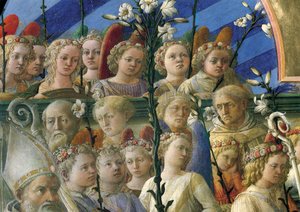 Kroning van de Maagd (detail) door Filippo Lippi