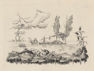 Boot met vleugels als zeil