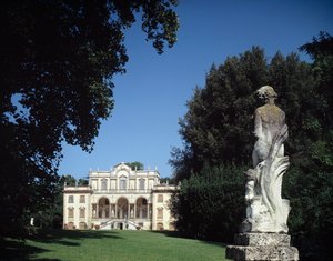 Uitzicht op Villa Mansi