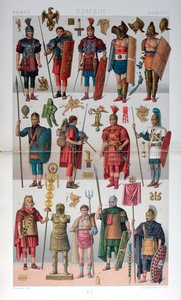 Romeins militair en gladiatorenkostuum door Firmin Didot