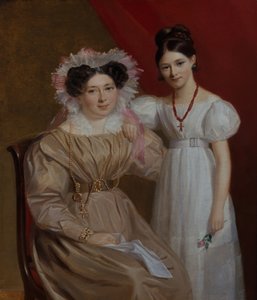 Portret van een moeder en dochter
