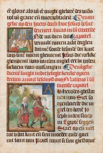 Manuscriptblad uit een getijdenboek