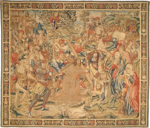 De Processie naar Golgotha door Flemish 16th Century
