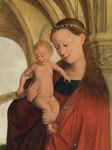 Madonna met Petrus Wijts (detail) door Flemish School