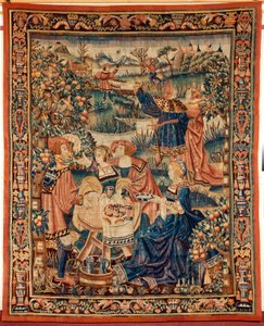 Vlaamse wandtapijt. 16e eeuw. door Flemish School