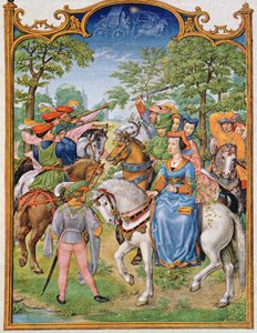 Fol 5v De Maand Mei: Festival van de Bomen, uit het Breviarium Grimani, c.1515