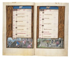 Folios uit het Rothschild-getijdenboek, Gent of Brugge door Flemish School