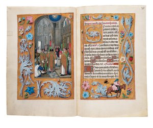 Folios uit het Rothschild Getijdenboek, Gent of Brugge door Flemish School