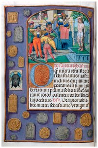 Martelaarschap van St. Sebastian met trompe l