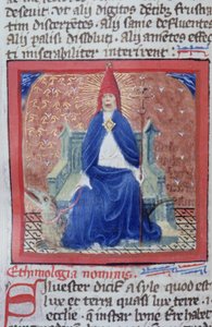 Pagina uit de Legenda Aurea, Brugge, ca. 1400-10 door Flemish School