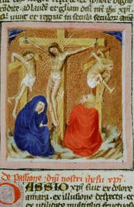 Pagina uit de Legenda Aurea, Brugge, ca. 1400-10 door Flemish School