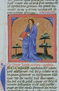 Pagina uit de Legenda Aurea, Brugge, ca. 1400-10 door Flemish School
