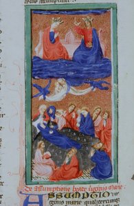 Pagina uit de Legenda Aurea, Brugge, ca. 1400-10 door Flemish School
